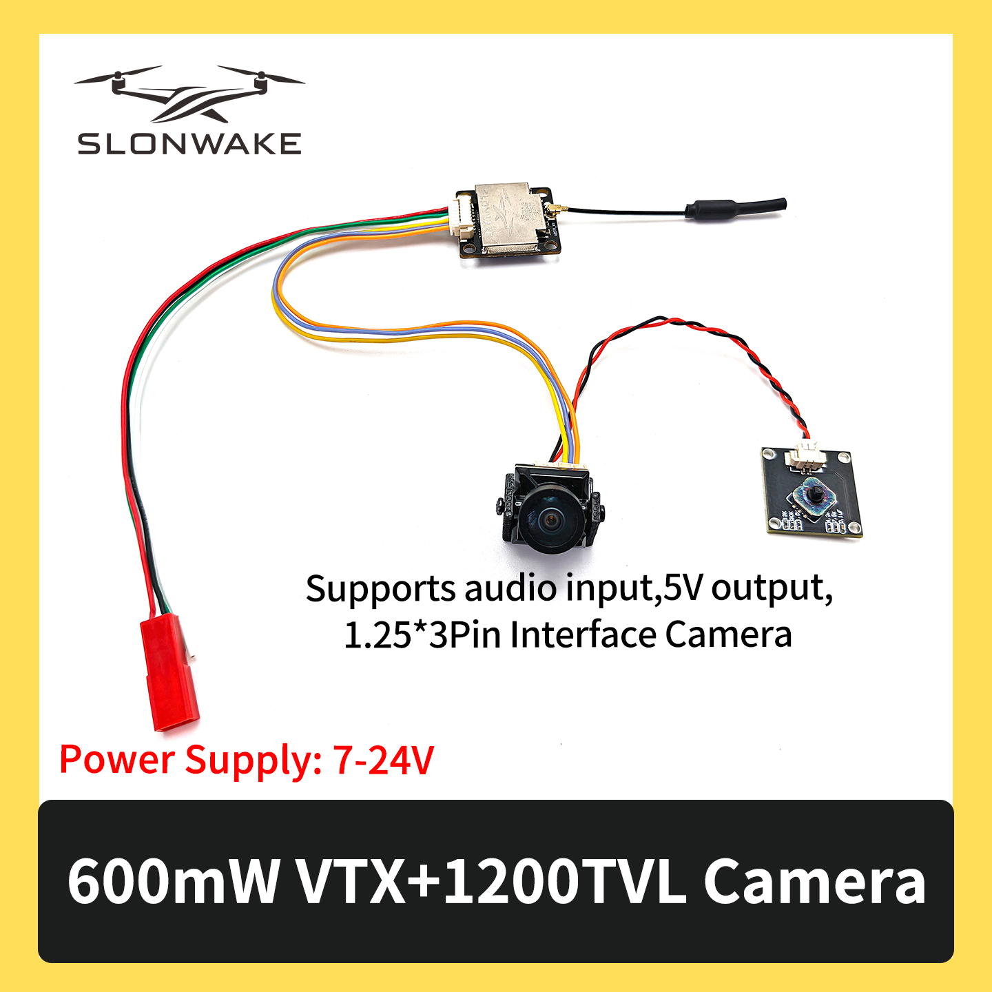 SLONWAKE 5.8G 600mW 7-24V FPV  - Drone Kit Fpv avis et prix