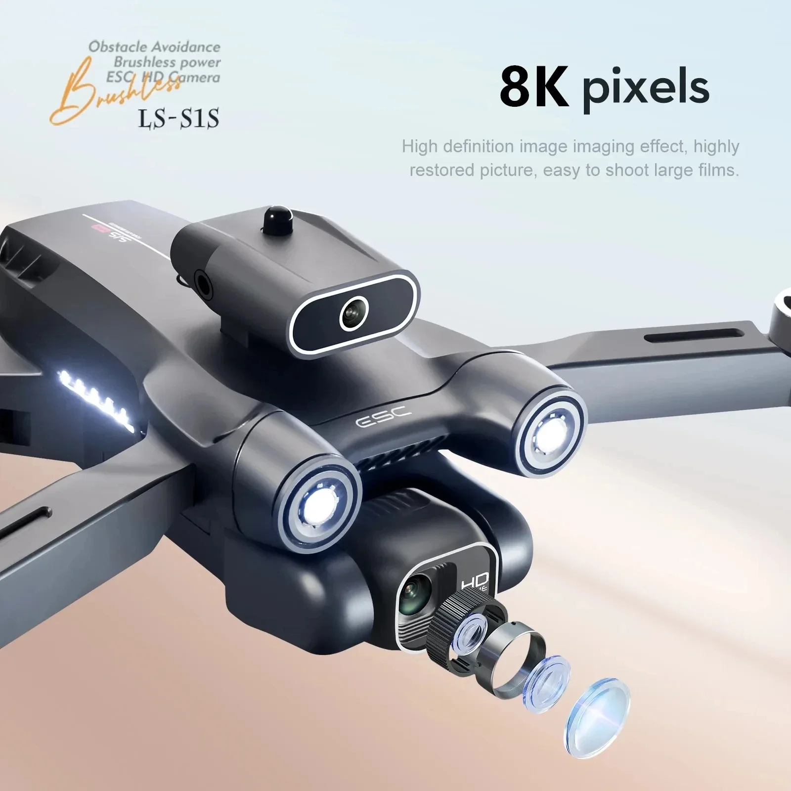 New S1S 5G GPS Drone Camera 8K - Drone Kit Professional avis et prix