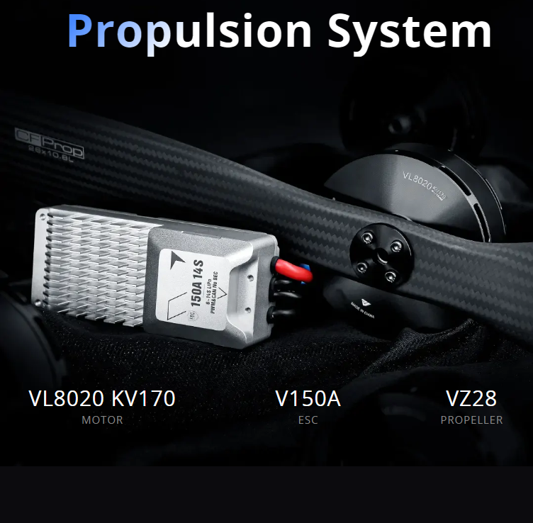 T-MOTOR VL8020 KV170 12S 20kg/ - Drone Kit Vtol avis et prix
